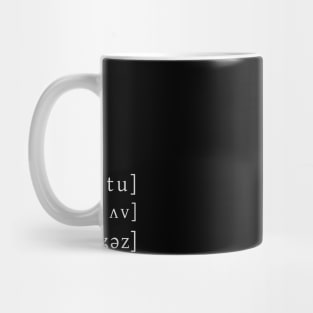 Listening To The Music Of Languages (abstract) Mug